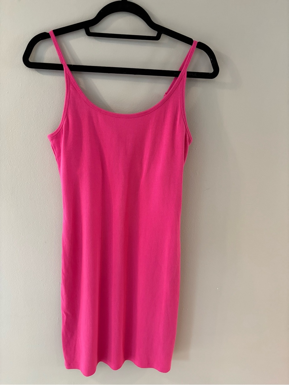 Old Navy Bright Pink Slip Knit Chemise with Thin Straps